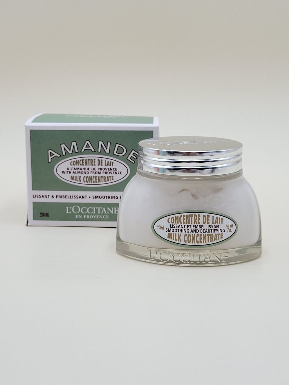 L'Occitane Amande Almond Milk Concentrate Body Cream 7oz / 200ml Sealed